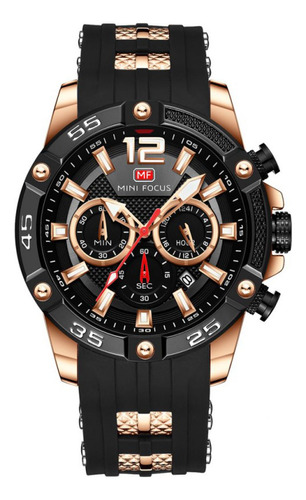 Reloj Para Hombre Mini Focus Mf0349g Mfa4001 Negro