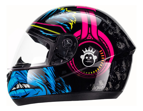 Casco Moto Integral Peels Spike Monkey Sound