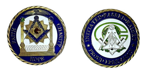 Medalla Conmemorativa Masón Masónica Masonería V.03