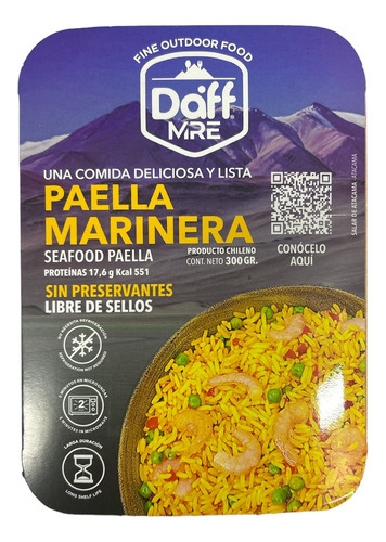 Comida Outdoor Daff Plato / Racion Combate / Hiking Outdoor