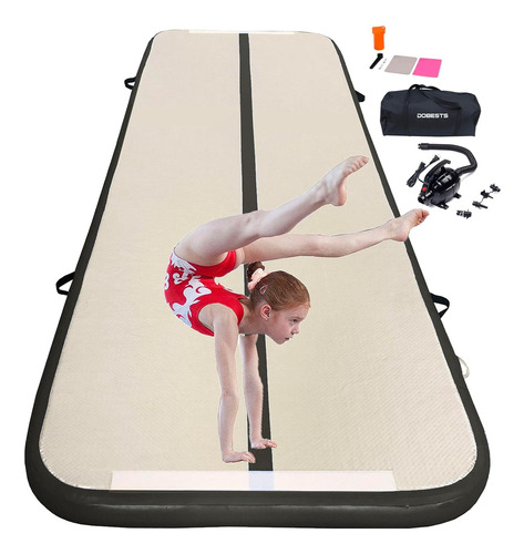 Colchoneta Inflable De Gimnasia De 6.6 Pies, 10 Pies, 13 Pie