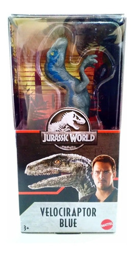Mattel Jurassic World Velociraptor Azul