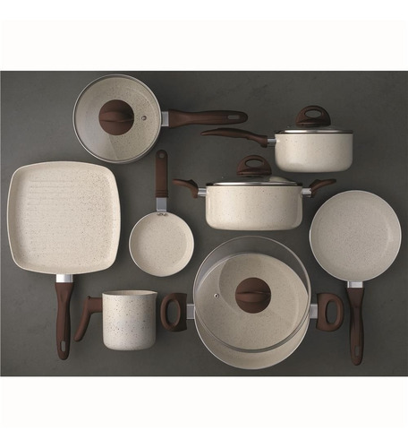 Jogo Panelas 8 Peças Ceramic Life Smart Plus - Brinox