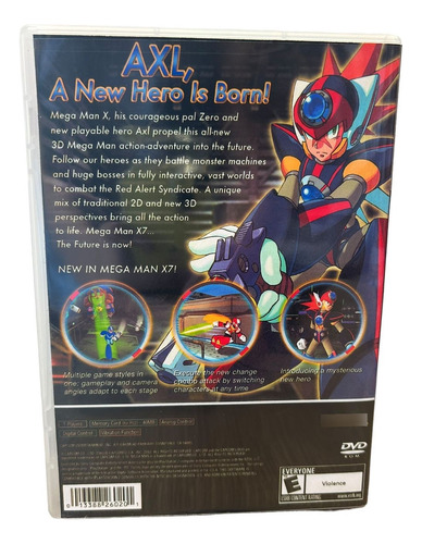 Megaman X7 Play 2 Com Capa E Pôster Ps2