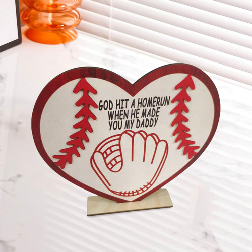 Señal De Madera De Béisbol Señal Del Día Con
