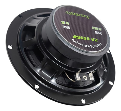 Bocina Coaxial 6.5 Magnum Rs653 V2 250w Max 4ohms 4vias Color Negro