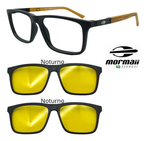 Oculos Mormaii Swap 4 6112 Com 2 Clipons - Escolha As Cores