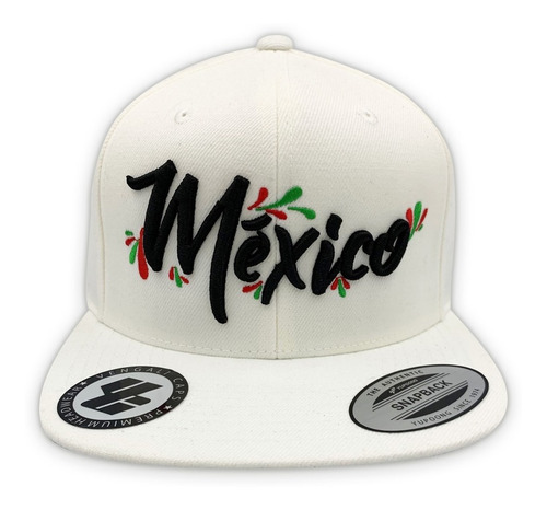 Gorra Yupoong Premium Visera Plana 6089m. México