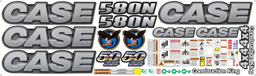 Calcomanías Case 580n 50 Aniversario Preventivos Originales