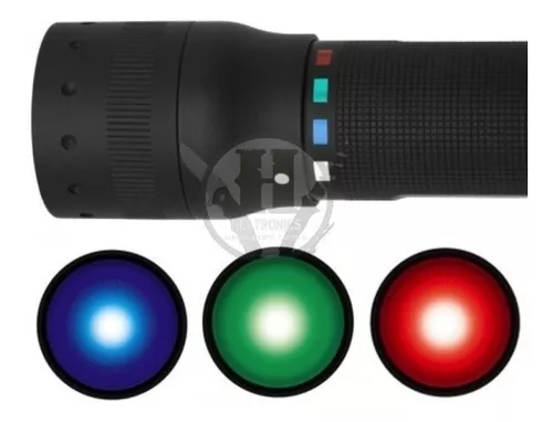 Linterna Tactica Led Lenser P7qc Rgb Rojo Verde Azul Blanco