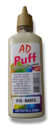 Pintura Puff Expandible Ad 40ml Varios Colores