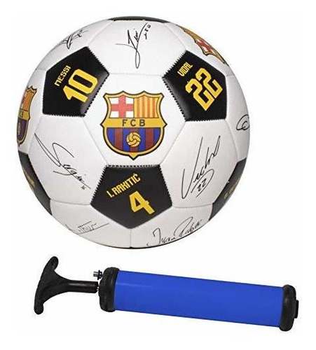 Balon Futbol Oficial Fc Barcelona Firma Jugador Numero 5