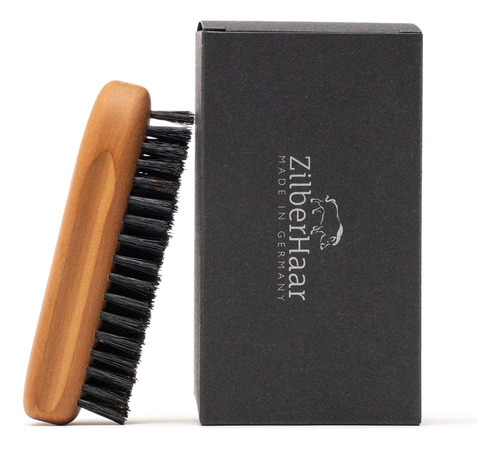 Zilberhaar - Cepillo Para Barba Original Con Cerdas Dobles D