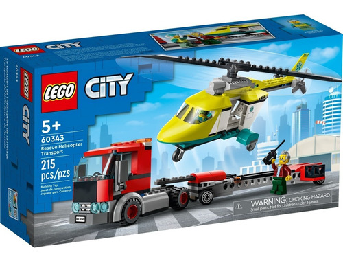 Bloques Para Armar Lego Transporte Del Helicóptero Rescate