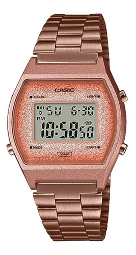 Reloj Casio B640wcg-5df Mujer Vintage 100% Original Color de la correa Oro rosa Color del bisel Oro rosa Color del fondo Oro rosa