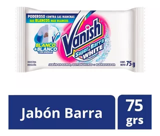 Vanish White Super Jabon En Barra Quitamanchas 75gr