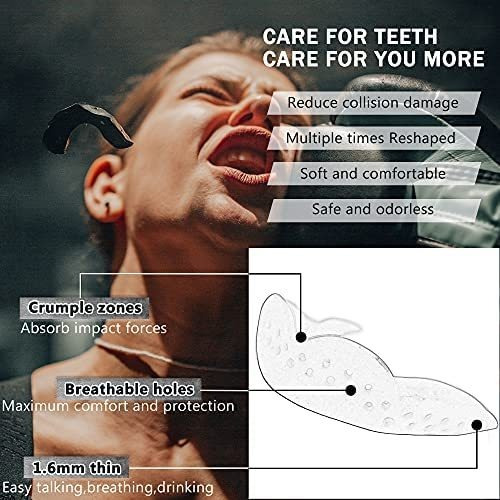 Imagen 3 de 6 de Uptthow 2pcs Reuseable Mouth Guard Sports Retainer For Adult