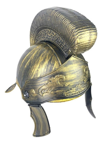 Capacete Soldado Romano Gladiador Medieval - Dourado