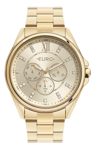 Relógio Euro Feminino Eu6p29aie/4d Multifunção Dourado