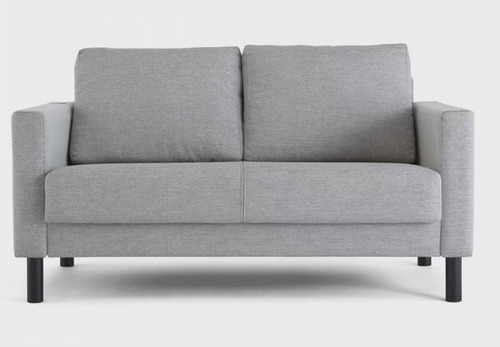 Sofa 2 Cuerpos Desarmable Tela Alto Soporte Mueble Comodo