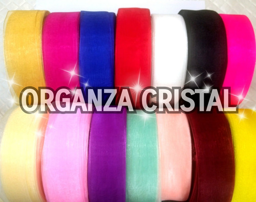 20 Metros Fita Organza Cristal Numero 9 Pode Sortir Cores