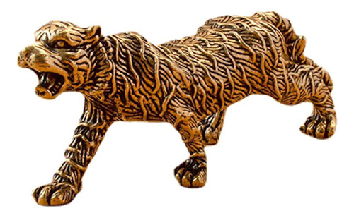 Estatua De Tigre De Latón, Adorno De Tigre De Cobre