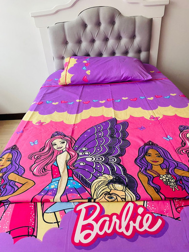 Juego De Sábanas Cama Sencilla Barbie