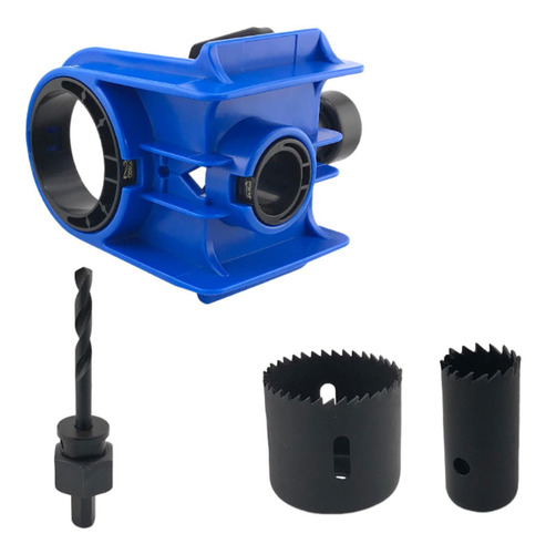 Kit De Instalação De Fechadura De Porta Com 2 Buchas Azul