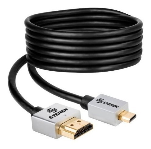 Imagen 2 de 2 de Cable Micro Hdmi A Hdmi Ultra Delgado, De 1.8m | 295-826