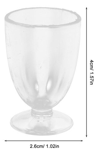 Juego De 4 Vasos En Miniatura, Minivasos De Helado