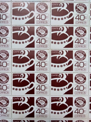 Imagen 4 de 4 de Hoja 50 Timbres Nuevos Ganado Y Carne Mexico Exporta 80 Ctvs