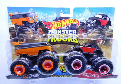 Hot Wheels Monster Truck Volkswagen Beetle Y Dragbus Hotwhee