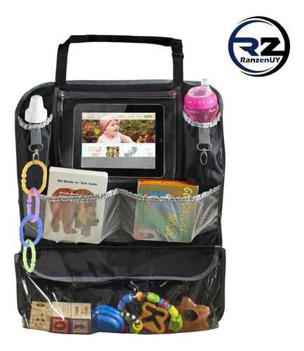 Organizador Asiento Trasero Respaldo Auto Coche Bolsillos Rz