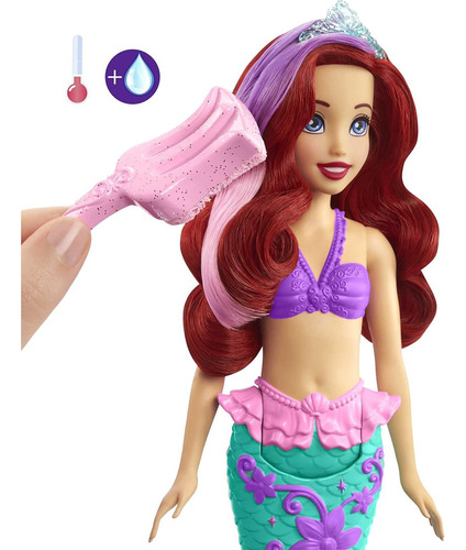 Muñeca Disney La Sirenita Ariel Cambia De Color