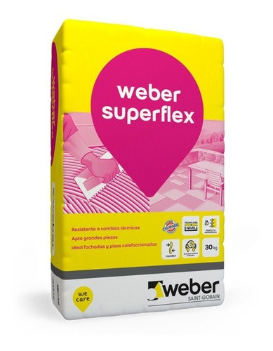 Pegamento Cerámicas Superflex Weber 30 K Interiorexterior