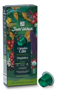 Café Juan Valdez En Cápsulas Organico Comp Nespresso X 8uni