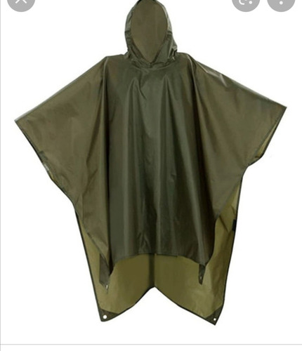 Impermeable Vede Militar Tipo Poncho 