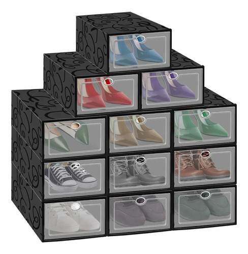 Organizadoras Apilables Para Zapatos Engrosado 12pcs