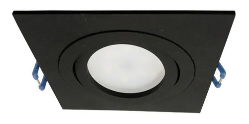 Spot Embutir Aluminio Cuadrado Blanco Negro Fidel Dicro Led