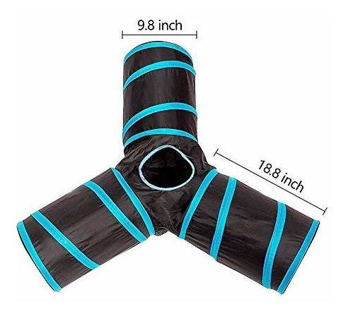 Pawise Tunel Para Gatos Y Cubo Para Gatos Plegable Para Inte
