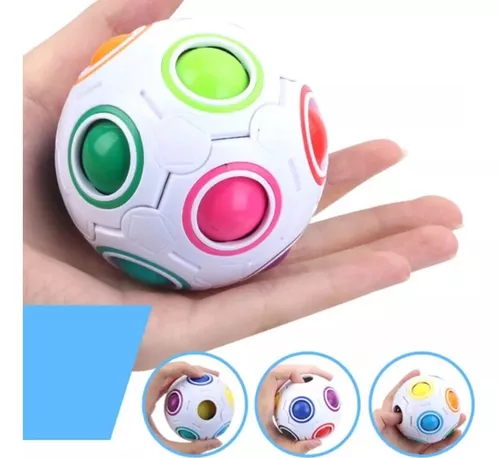 Jogo Mágico de Quebra-cabeça de Bola Rainbow Puzzle Ball Fidget Jogo de  Habilidade com Bolas de Alívio do Stress, Rainbow Puzzle Cube Kids Rainbow  Ball Toy Teasers Jogos de Brinquedos de Brinquedos