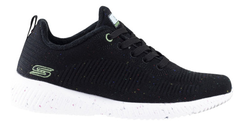 Tenis Urbano Moda Running Skechers Bobs Sport 117282 Negro