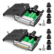 Comprar 2 Conector Db25 Breakout Board Connector Rs232 D-sub Serial