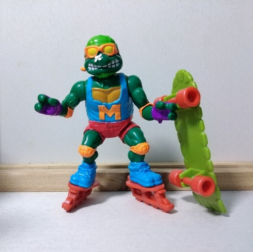 Tmnt Vintage Playmates Mike Skateboarding Tortuninjas