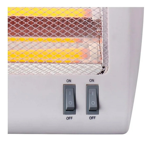 Calefactor Atvio De Cuarzo Portátil De 800 W De Potencia Blanco