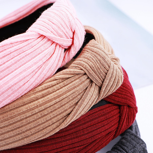 6 Diademas Anchas Y Lisas A La Moda De Frcolor, Turbante Con