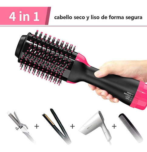 Rizadora Cabello Cepillos De Aire Caliente Cepillo Moldeador