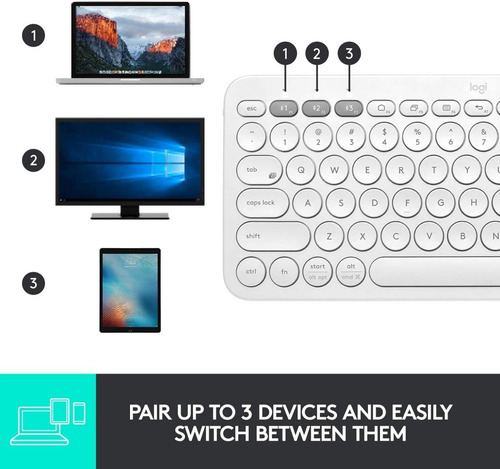 Imagen 6 de 7 de Teclado Bluetooth Multi Device K380 Negro Logitech