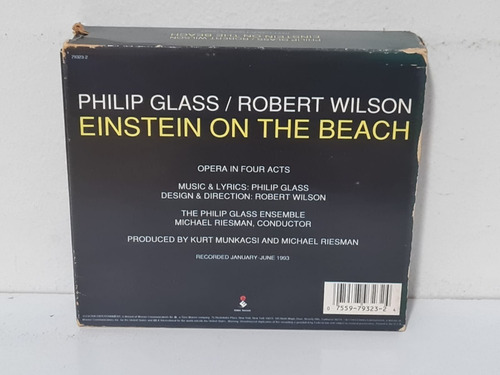 Box Cd Philip Glass & Robert Wilson - Einstein On The Beach (Usado)
