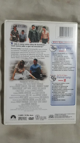 Dvd Forrest Gump +'náufrago Tom Hanks Zemeckis Original A11